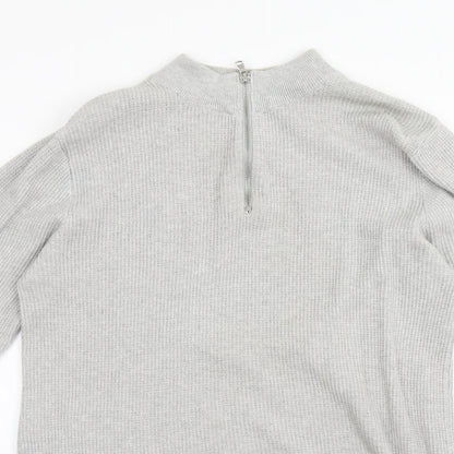 Mens UK Size M NEXT Grey Pullover Hoodie