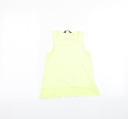Primark Girls Yellow   Basic T-Shirt Size 7-8 Years