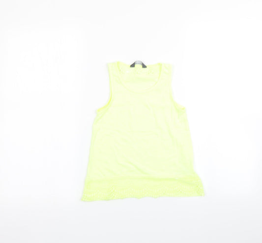 Primark Girls Yellow   Basic T-Shirt Size 7-8 Years
