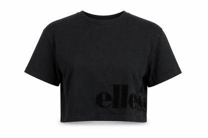 Womens UK Size XS ellesse Black Basic T-Shirt