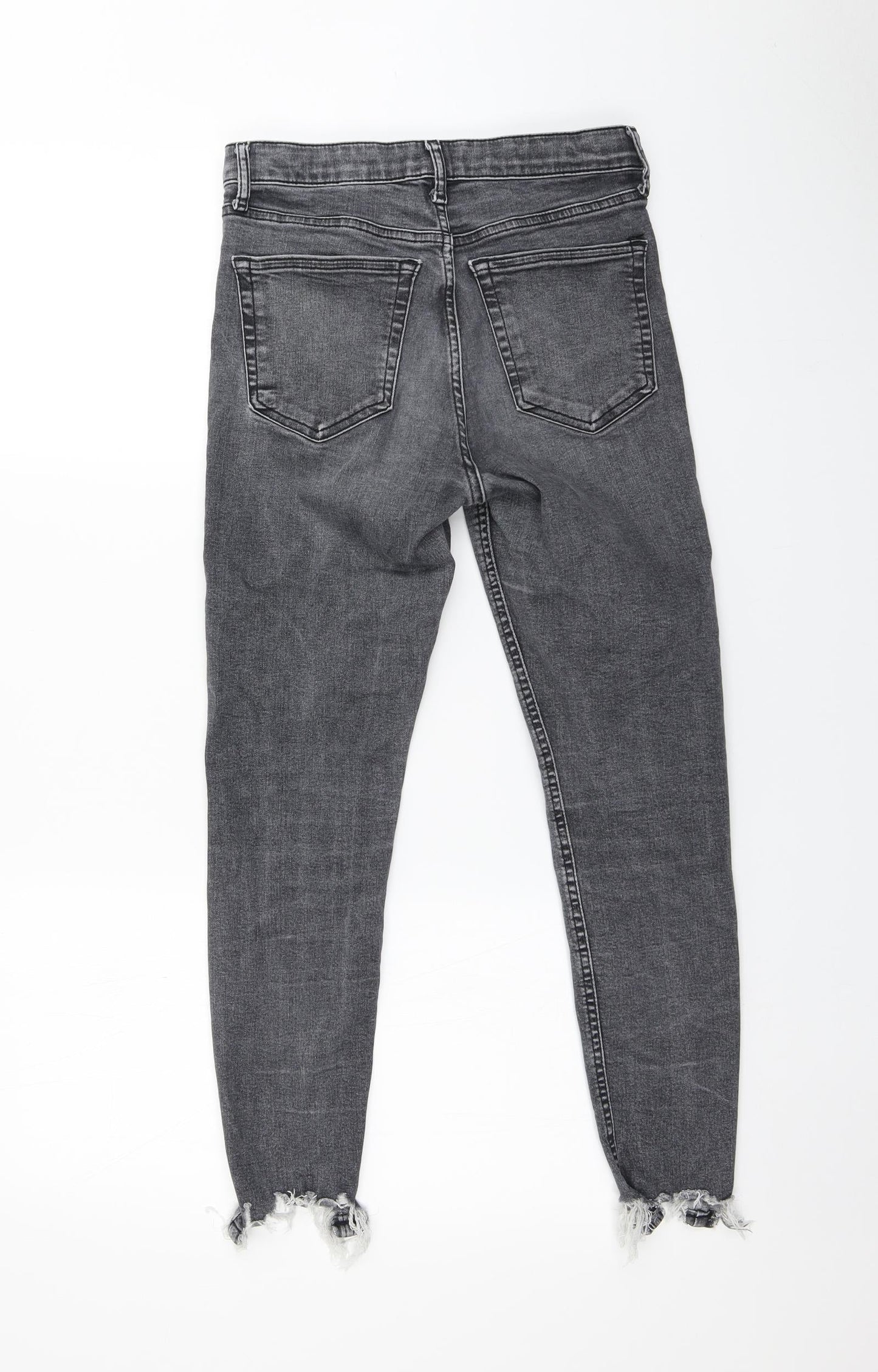 Womens UK Size 28 in Preworn Regular Fit Skinny Grey Jeans