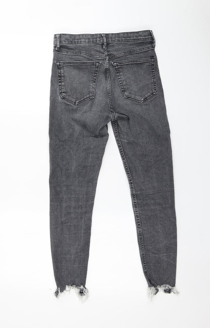 Womens UK Size 28 in Preworn Regular Fit Skinny Grey Jeans