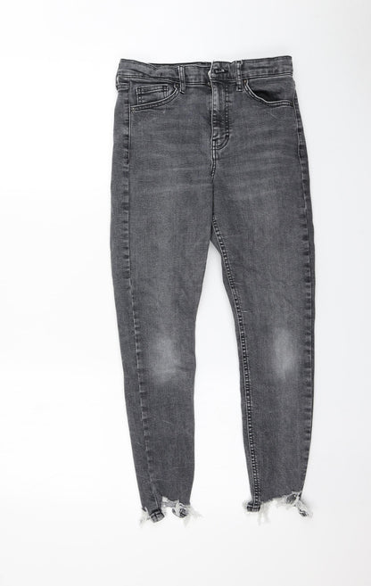 Womens UK Size 28 in Preworn Regular Fit Skinny Grey Jeans