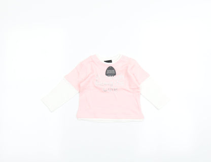 babybugz Baby Pink   Basic T-Shirt Size 12-18 Months