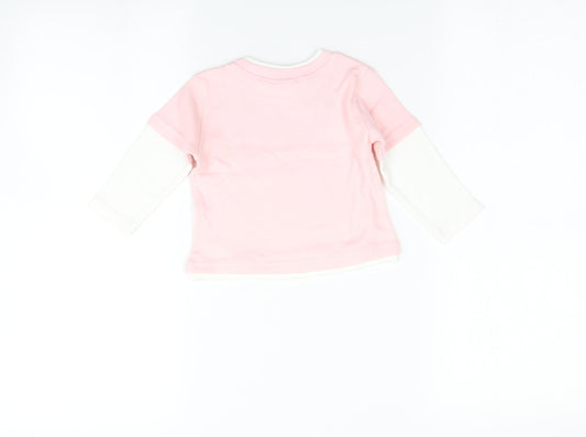 babybugz Baby Pink   Basic T-Shirt Size 12-18 Months