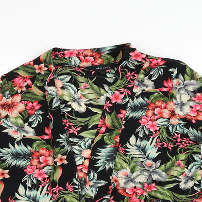 Womens UK Size 14 New Look Multicoloured Wrap Jumper