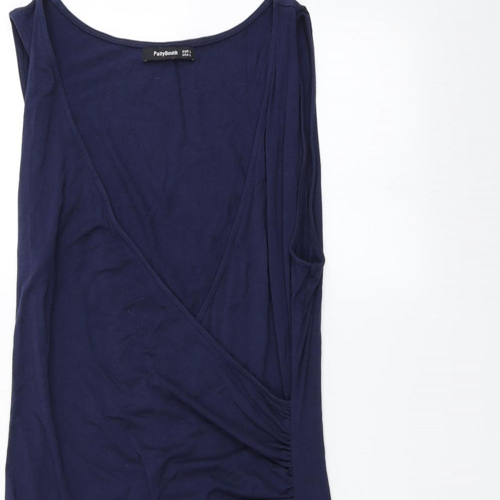 Patty Boutix Womens Blue   Fit & Flare  Size L