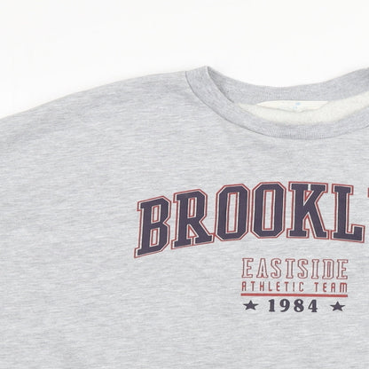 Primark Womens Grey   Pullover Jumper Size M  - Brooklyn