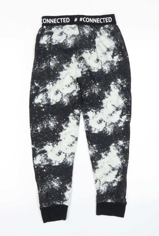 NEXT Girls Multicoloured Geometric  Sweatpants Trousers Size 9 Months