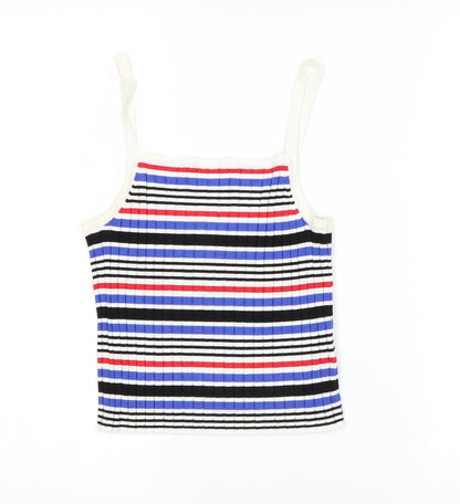 H&M Womens Multicoloured Striped  Basic Tank Size S