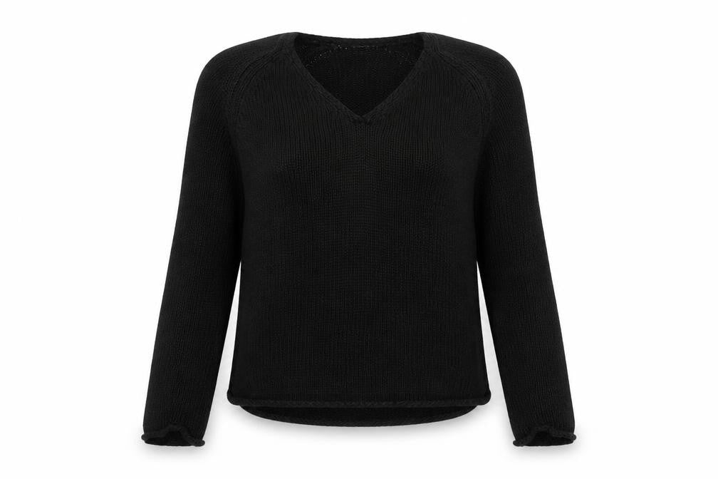 Womens UK Size XS H&M Black Pullover Jumper
