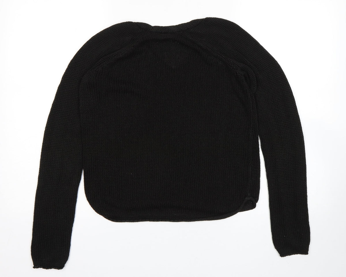 Womens UK Size XS H&M Black Pullover Jumper