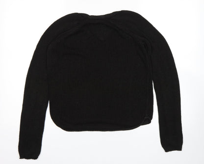Womens UK Size XS H&M Black Pullover Jumper