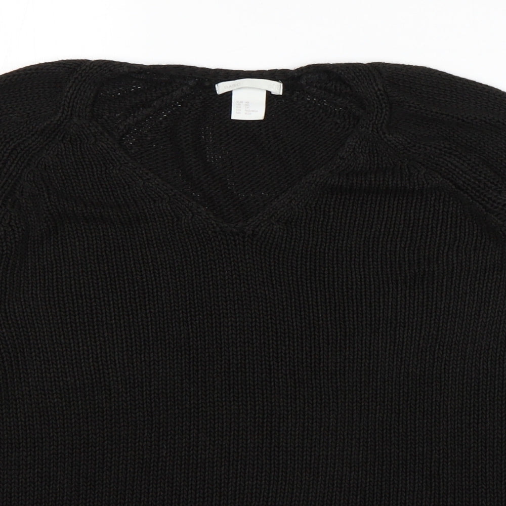 Womens UK Size XS H&M Black Pullover Jumper