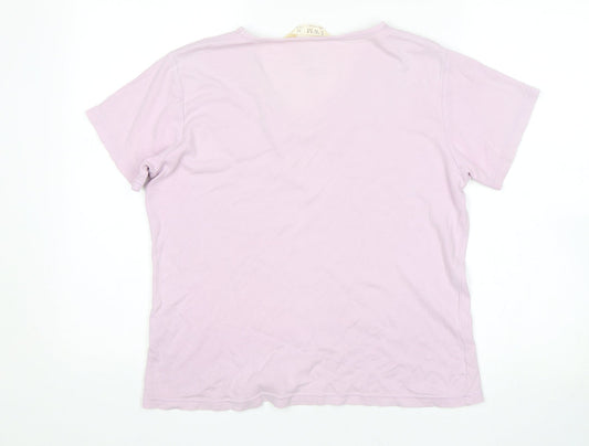 EWM Womens Pink   Basic T-Shirt Size M