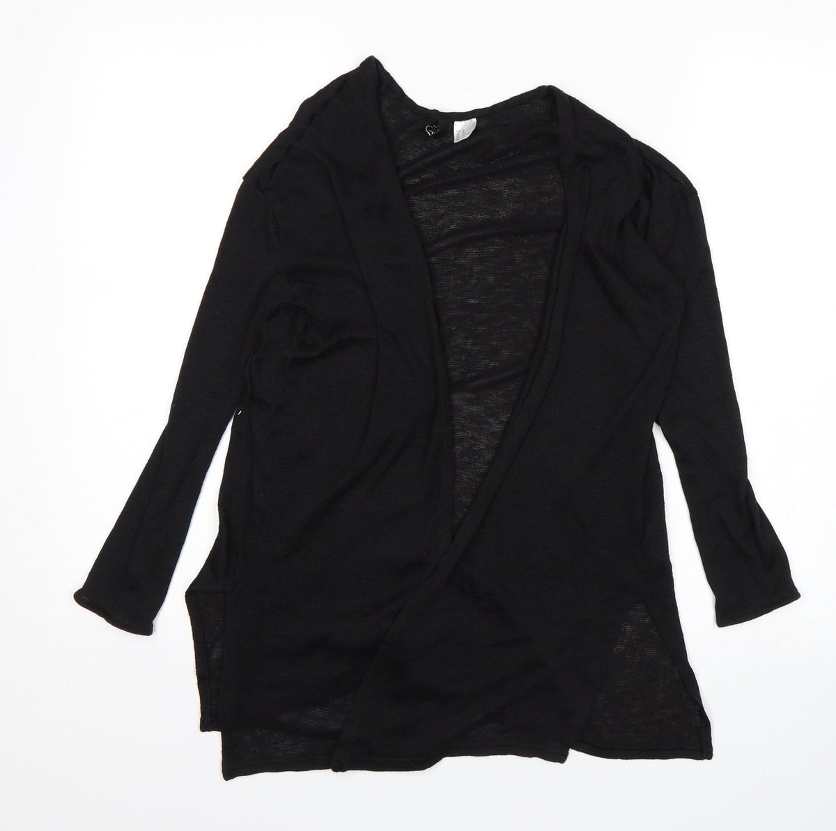 Womens UK Size XS H&M Black Wrap Jumper