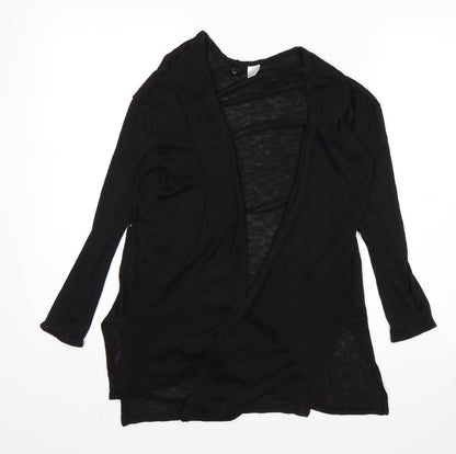 Womens UK Size XS H&M Black Wrap Jumper