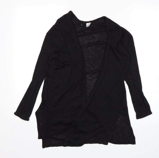 Womens UK Size XS H&M Black Wrap Jumper
