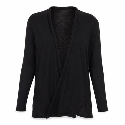 Womens UK Size XS H&M Black Wrap Jumper