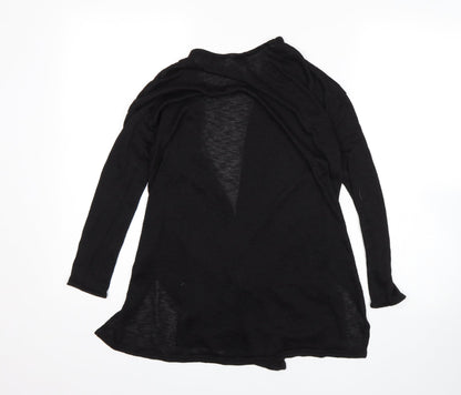 Womens UK Size XS H&M Black Wrap Jumper
