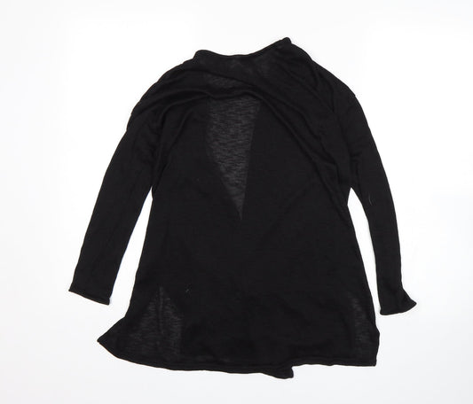 Womens UK Size XS H&M Black Wrap Jumper