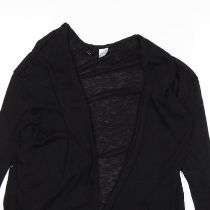 Womens UK Size XS H&M Black Wrap Jumper