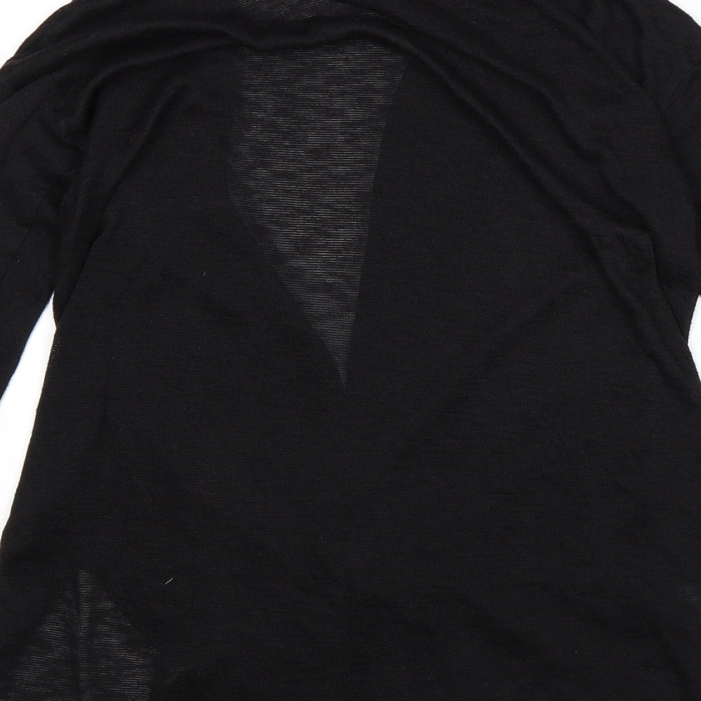 Womens UK Size XS H&M Black Wrap Jumper