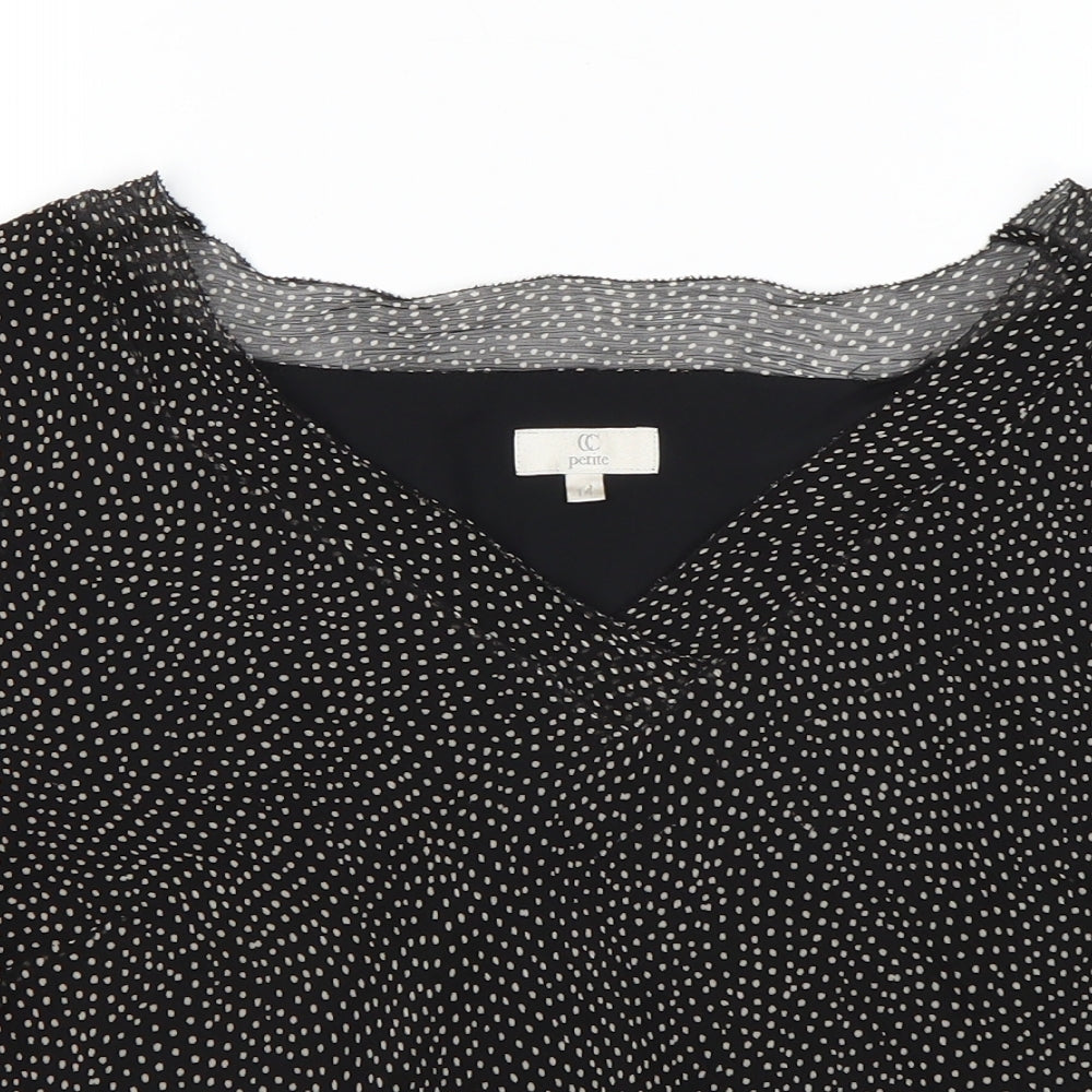CC Womens Multicoloured Polka Dot  Basic Blouse Size 14