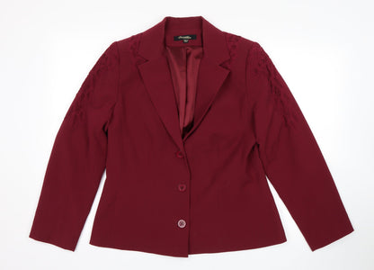 Changes By Together Womens Purple   Jacket Suit Jacket Size 14