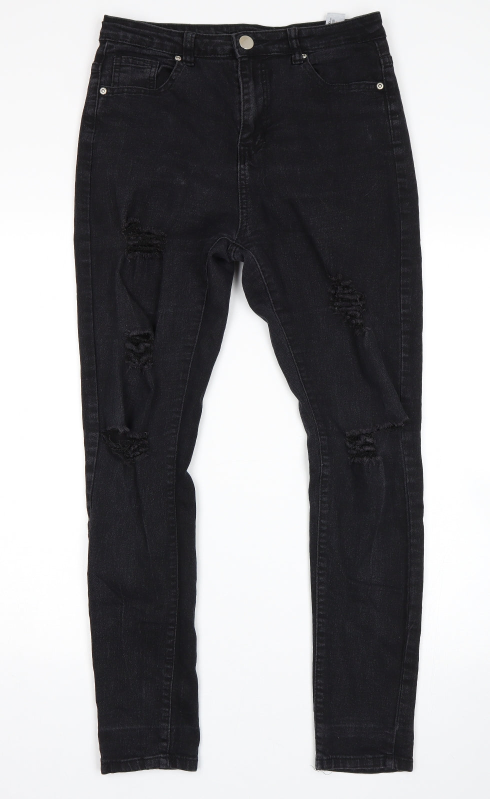 Boohoo Womens Blue   Skinny Jeans Size 10 L28 in