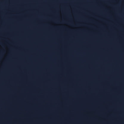 Womens UK Size 10 Dorothy Perkins Blue Basic Blouse