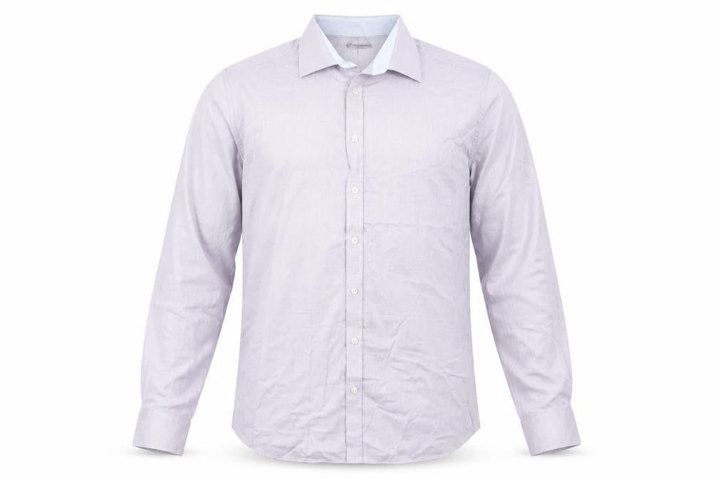Mens UK Size L John Lewis Blue  Button-Up Long Sleeve Casual Shirt