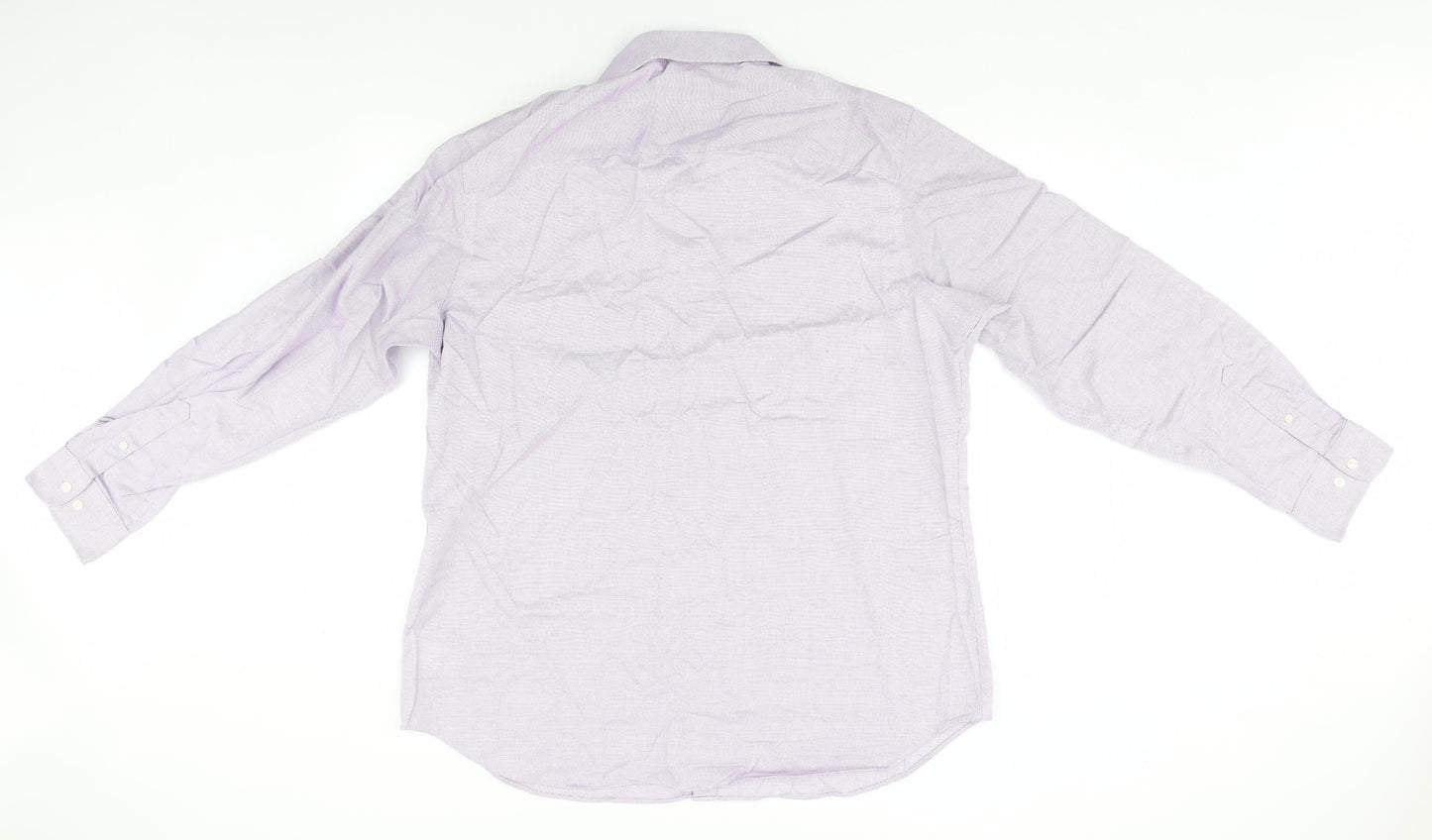 Mens UK Size L John Lewis Blue  Button-Up Long Sleeve Casual Shirt