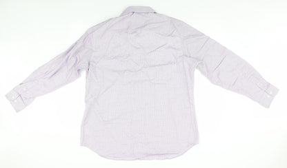 Mens UK Size L John Lewis Blue  Button-Up Long Sleeve Casual Shirt