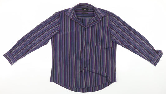 Mens UK Size L NEXT Blue  Button-Up Long Sleeve Casual Shirt