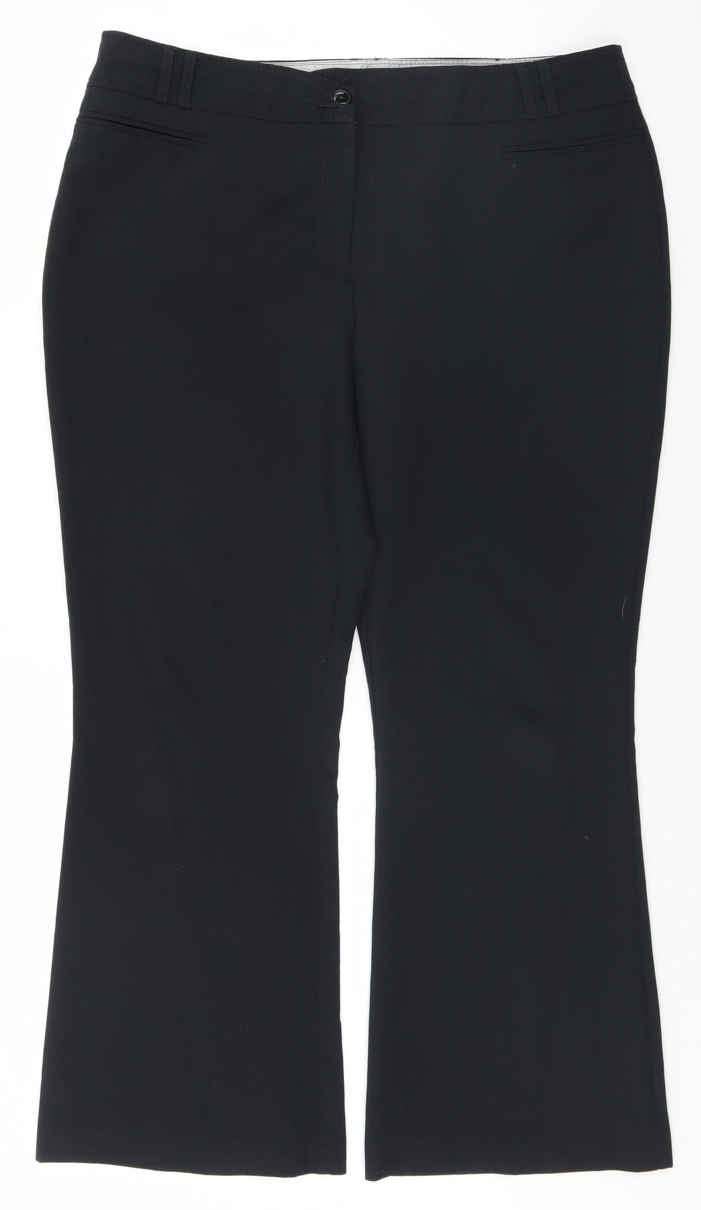 Womens UK Size 16 Dorothy Perkins Regular Fit  Black Trousers