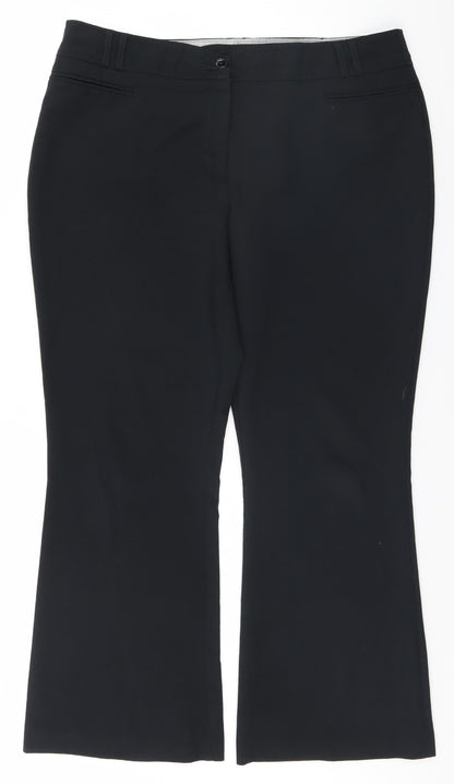Womens UK Size 16 Dorothy Perkins Regular Fit  Black Trousers