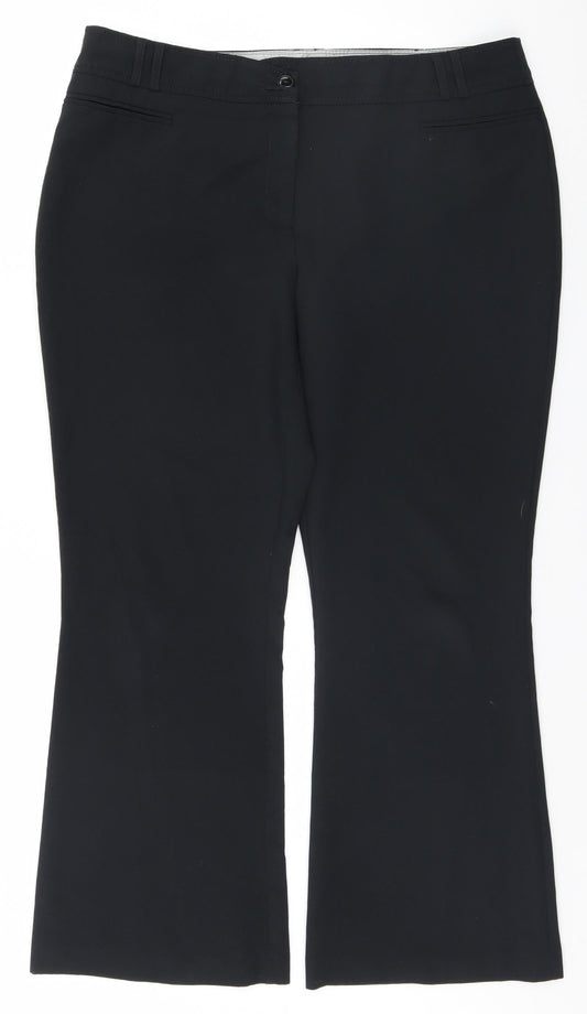 Womens UK Size 16 Dorothy Perkins Regular Fit  Black Trousers