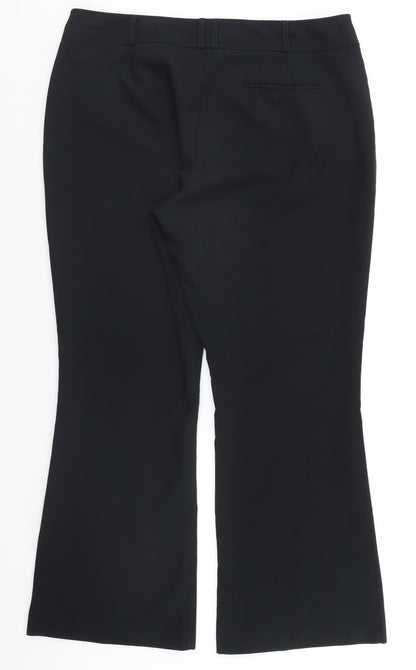 Womens UK Size 16 Dorothy Perkins Regular Fit  Black Trousers
