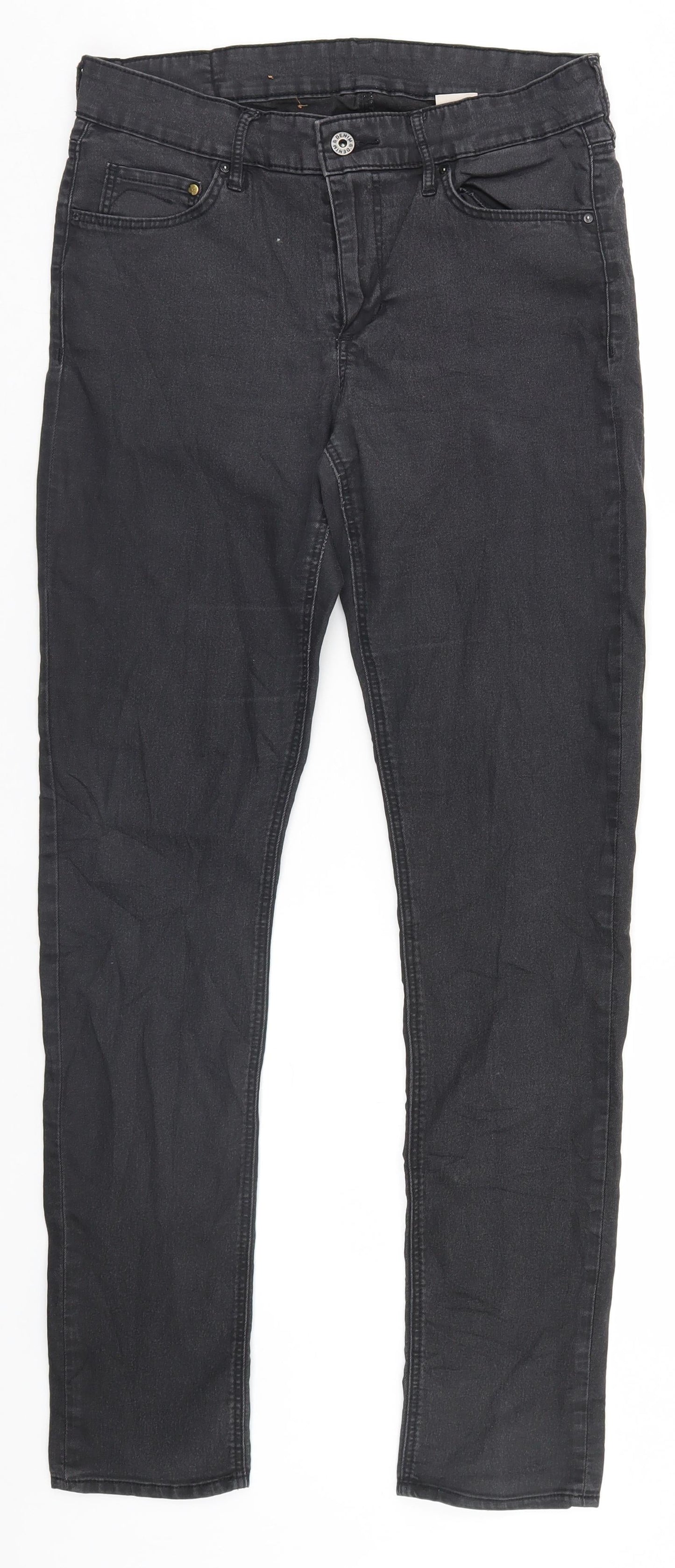 Womens UK Size  Preworn  Straight Grey Jeans