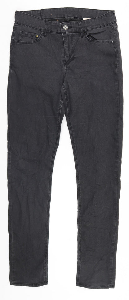 Womens UK Size  Preworn  Straight Grey Jeans
