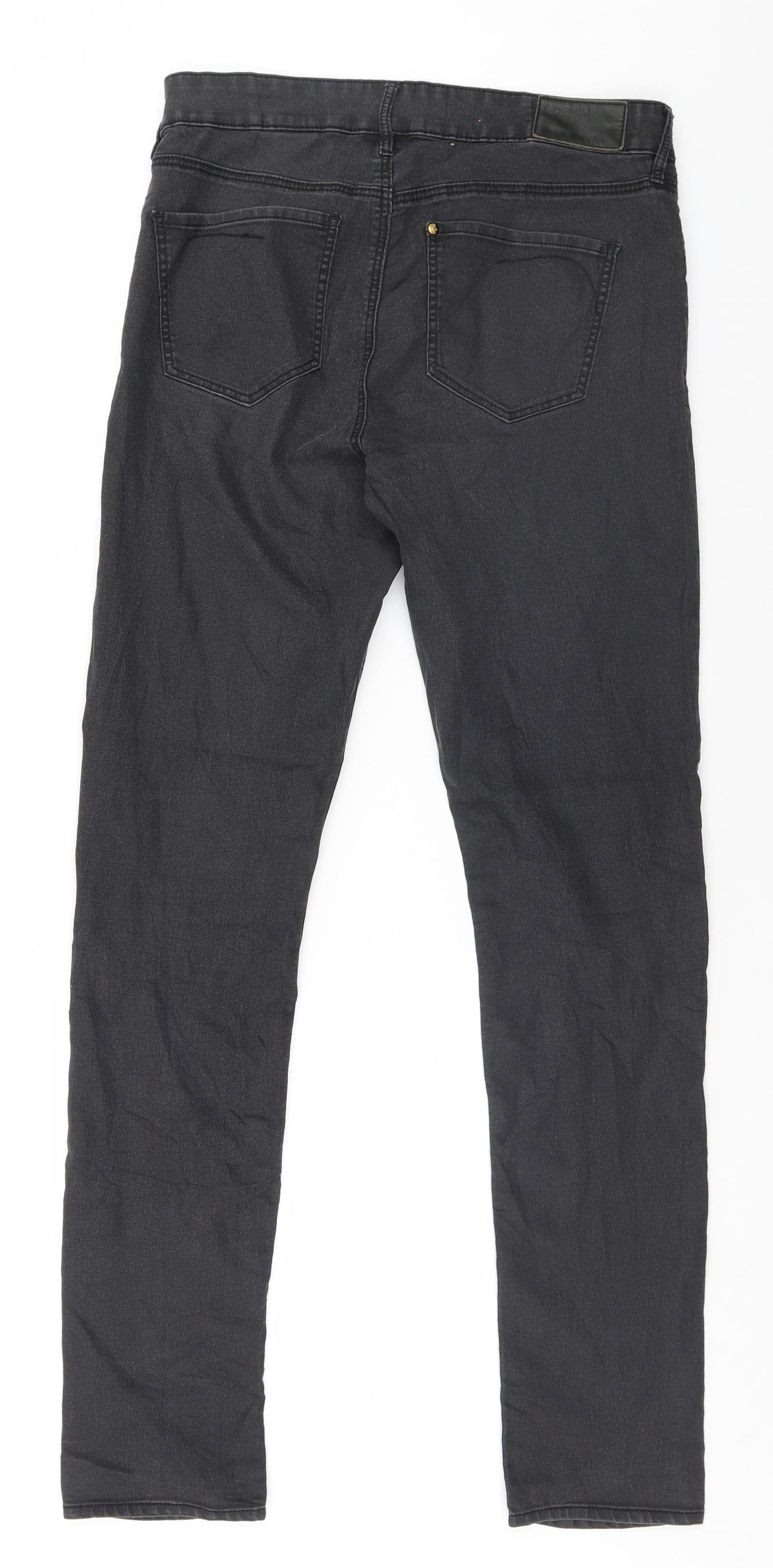 Womens UK Size  Preworn  Straight Grey Jeans
