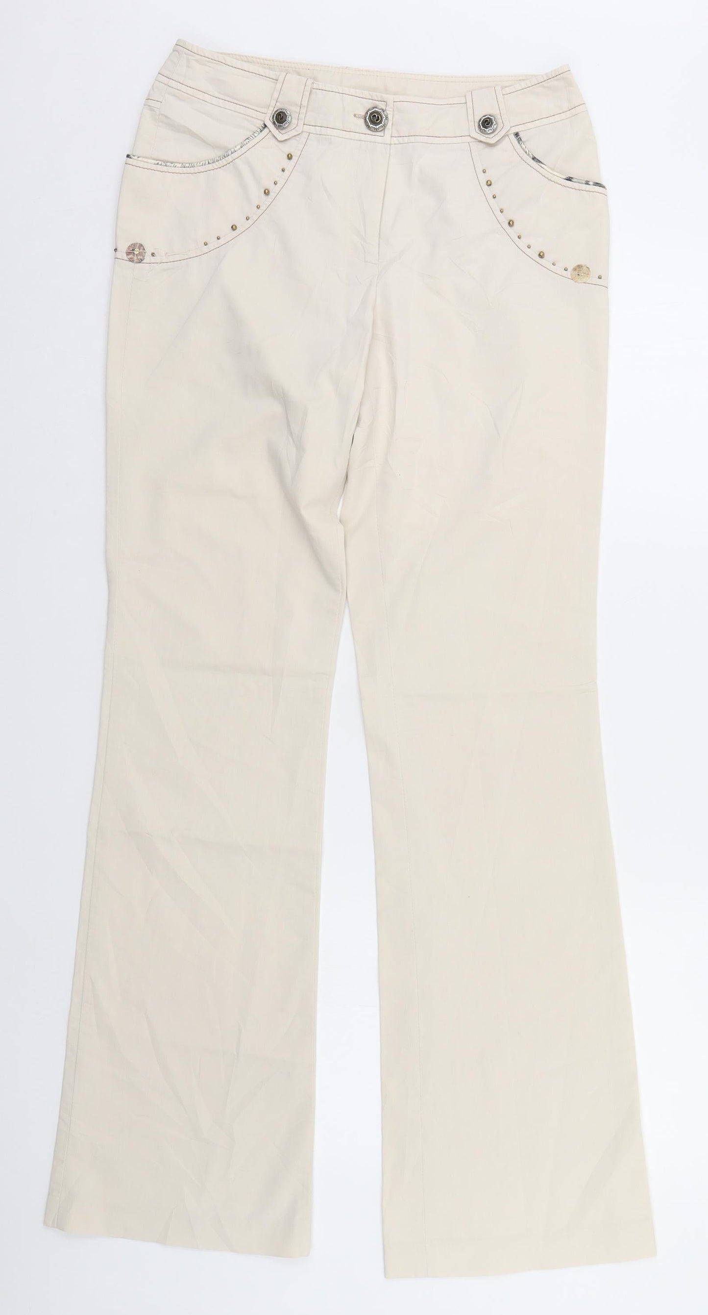 Womens UK Size  Preworn   Green Trousers