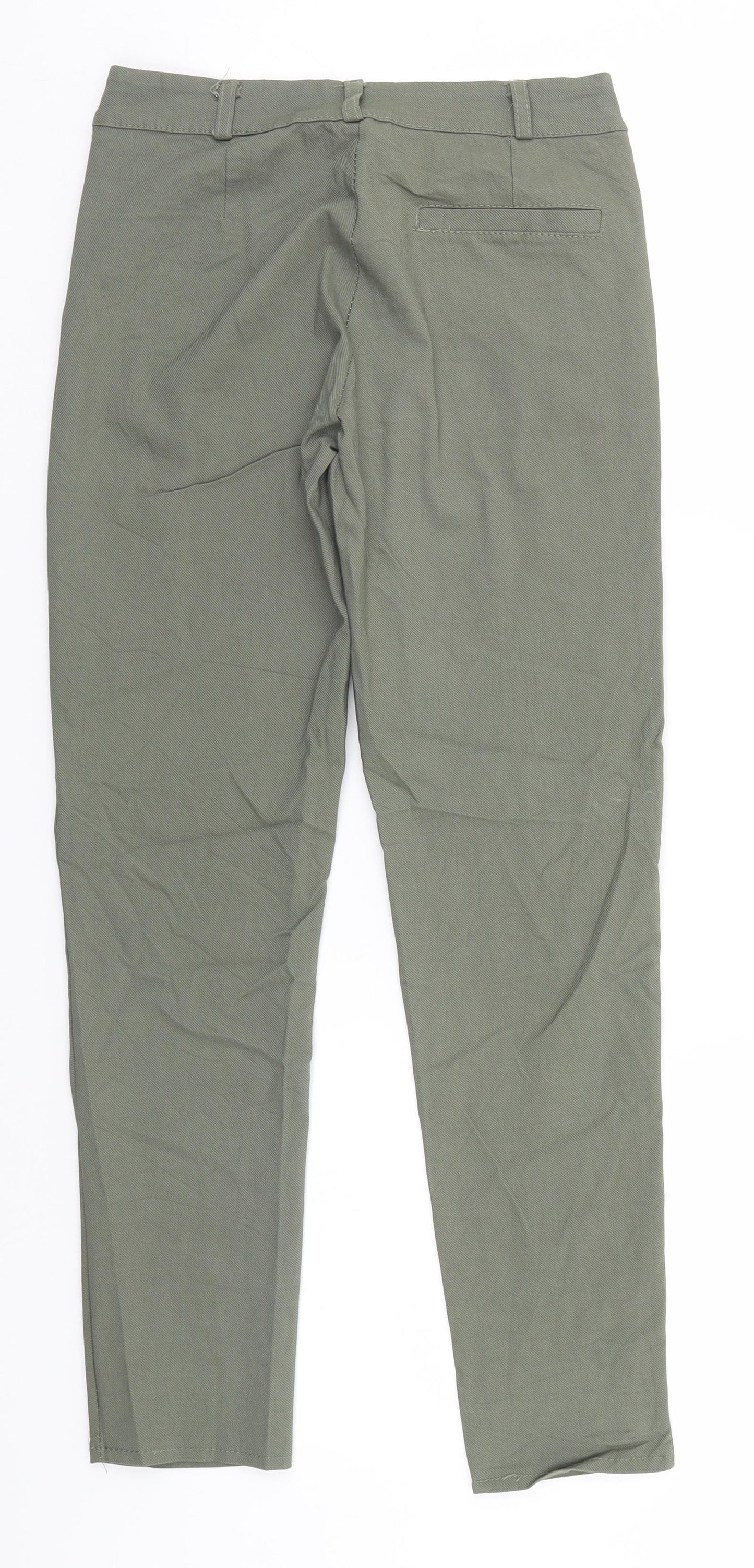 Womens UK Size S Preworn Regular Fit  Beige Trousers