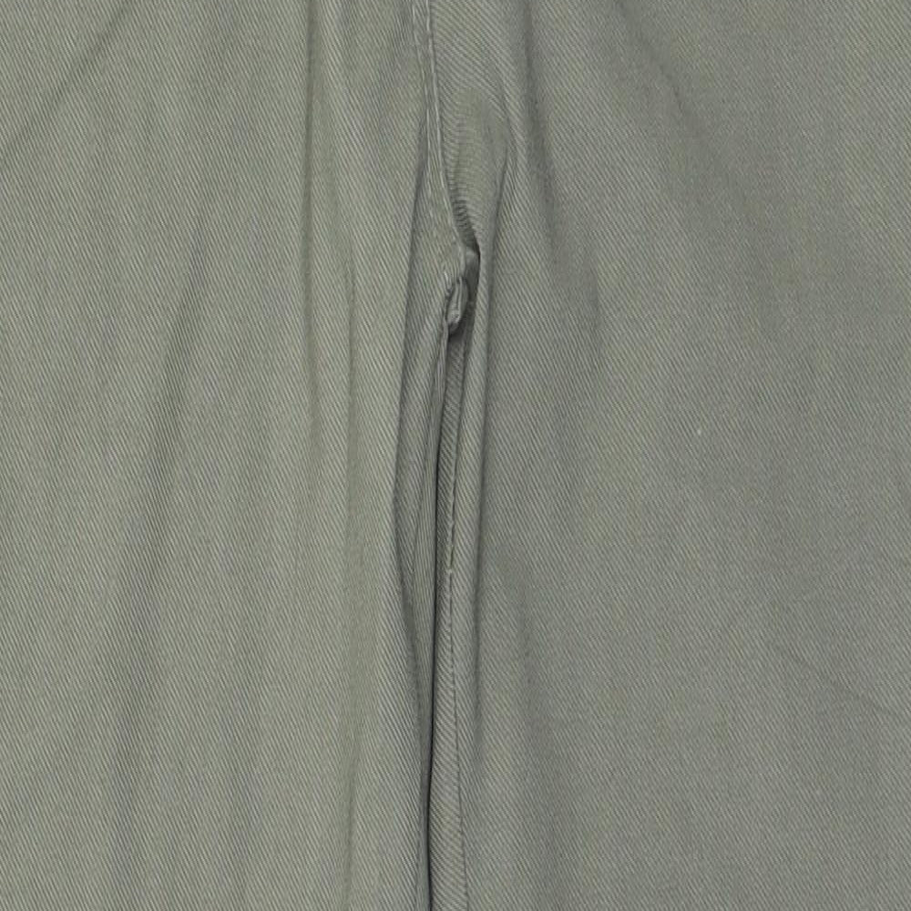 Womens UK Size S Preworn Regular Fit  Beige Trousers
