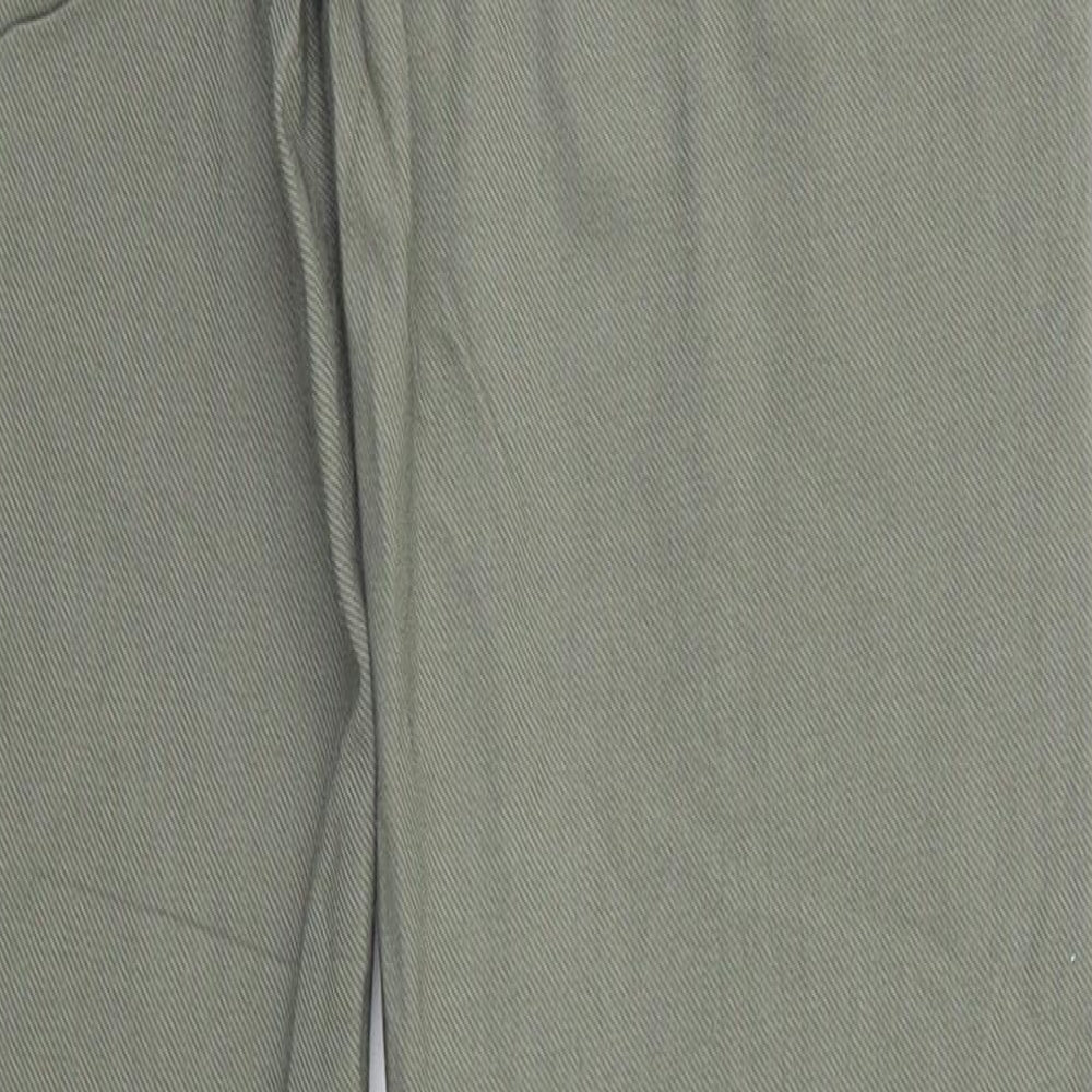 Womens UK Size S Preworn Regular Fit  Beige Trousers