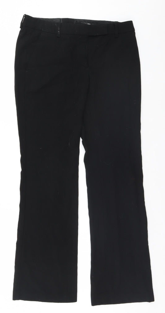 Womens UK Size 10 H&M Regular Fit  Black Trousers