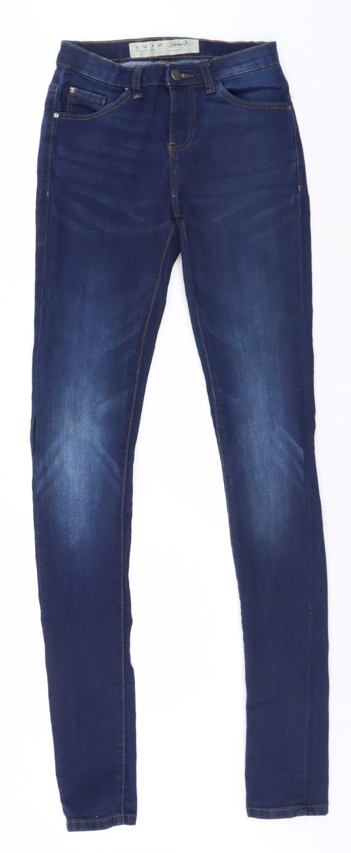 Denim & Co. Womens Blue   Straight Jeans Size 8 L32 in
