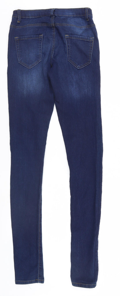 Denim & Co. Womens Blue   Straight Jeans Size 8 L32 in