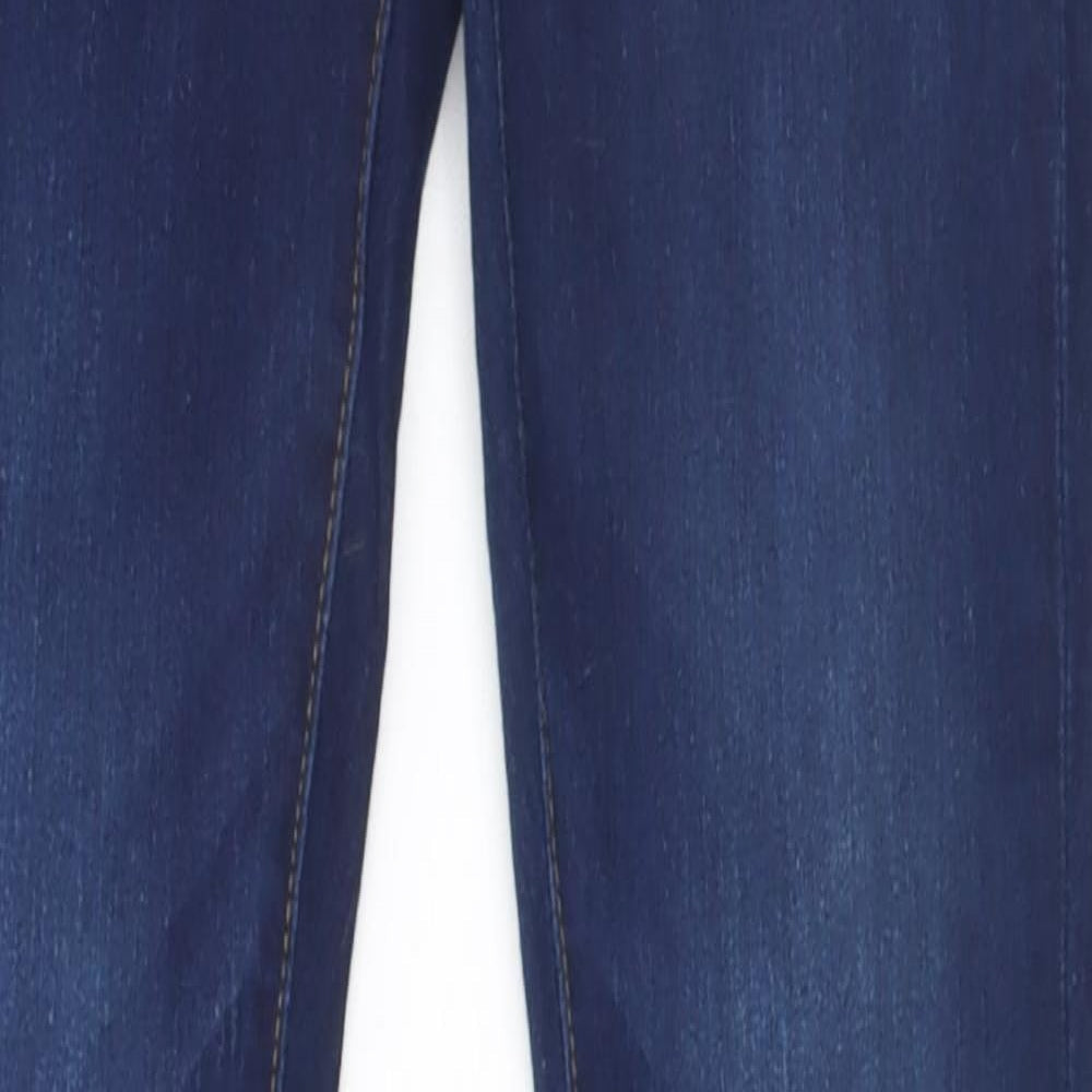 Denim & Co. Womens Blue   Straight Jeans Size 8 L32 in